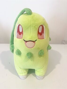 Pokemon Chikorita Plush 3rd Round Nintendo Licensed 9” Green Stuffed Toy